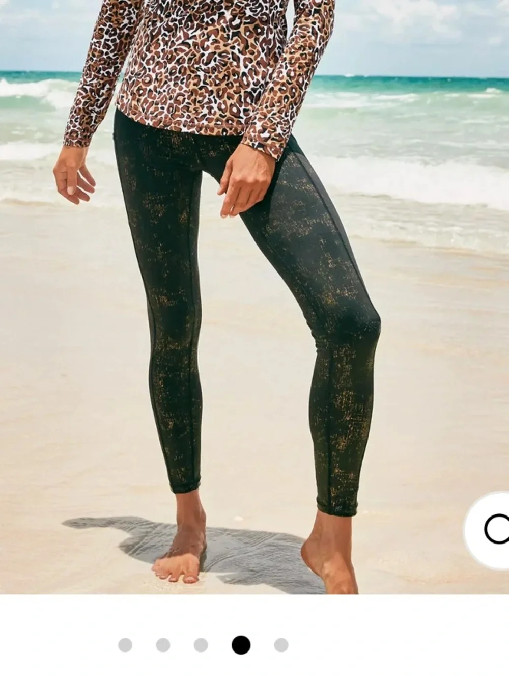 Lilly Pulitzer Luxletic Weekender High Rise Legging Multi Time To Tiki Foil Sz S